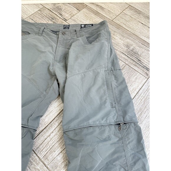 Kuhl Pants Mens Gray Liberator Convertible Stealth Utility Durable 36X32 - Picture 3 of 9